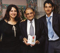 With my children Sabina and Adam after receiving the OBE