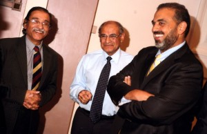 Having a joke with Lord Ahmed of Rotherham at a fund raising event in Walsall